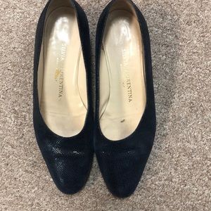 Blue Snakeskin Silva Fiorentina  Heels